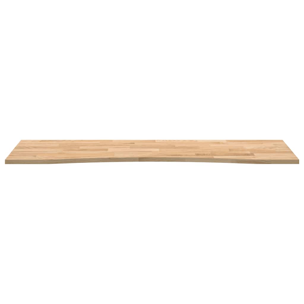 tömör tölgyfa téglalap alakú asztallap kezeletlen 160x50x2,5 cm