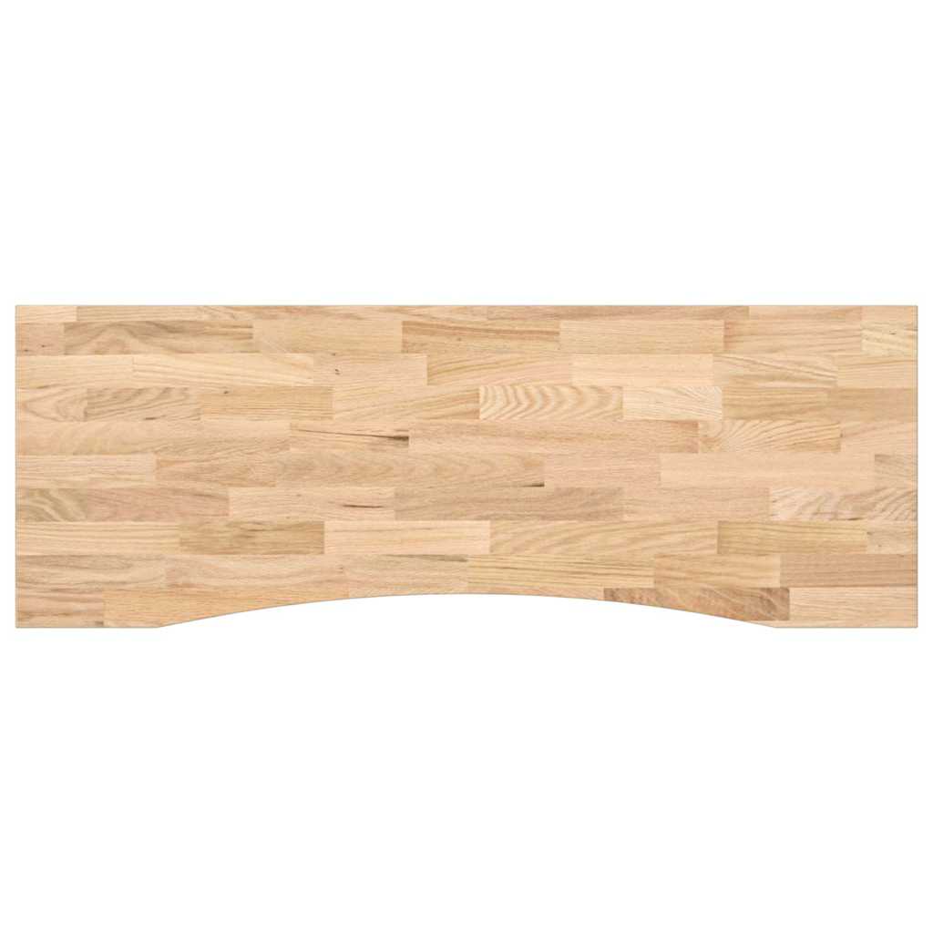 tömör tölgyfa téglalap alakú asztallap kezeletlen 140x60x2,5 cm