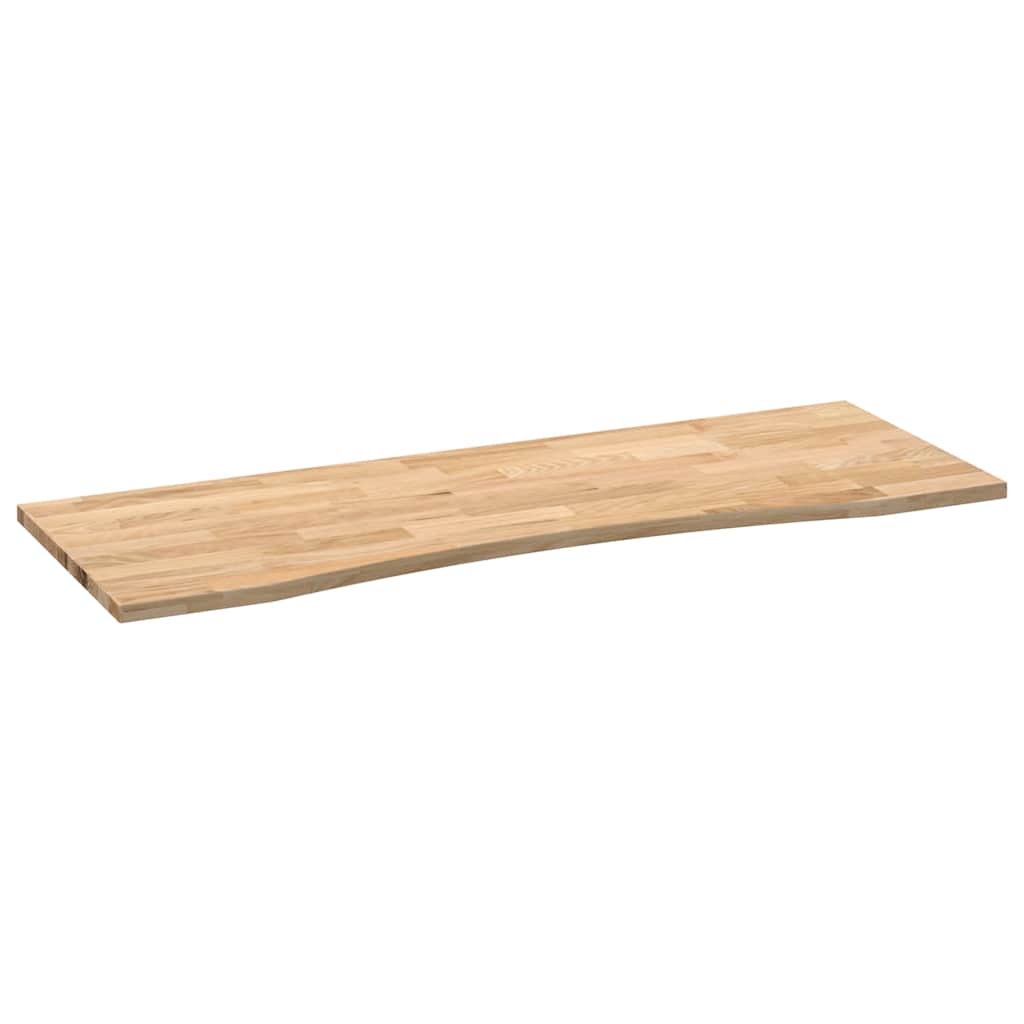 tömör tölgyfa téglalap alakú asztallap kezeletlen 140x60x2,5 cm