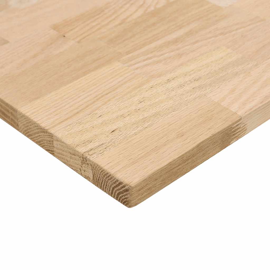 tömör tölgyfa téglalap alakú asztallap kezeletlen 140x60x2,5 cm
