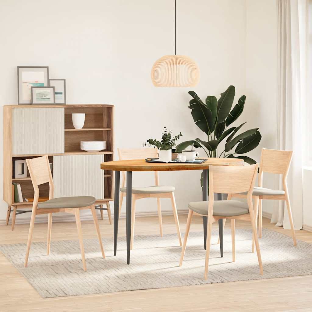 világosbarna tömör akácfa ovális alakú asztallap 120x60x4 cm