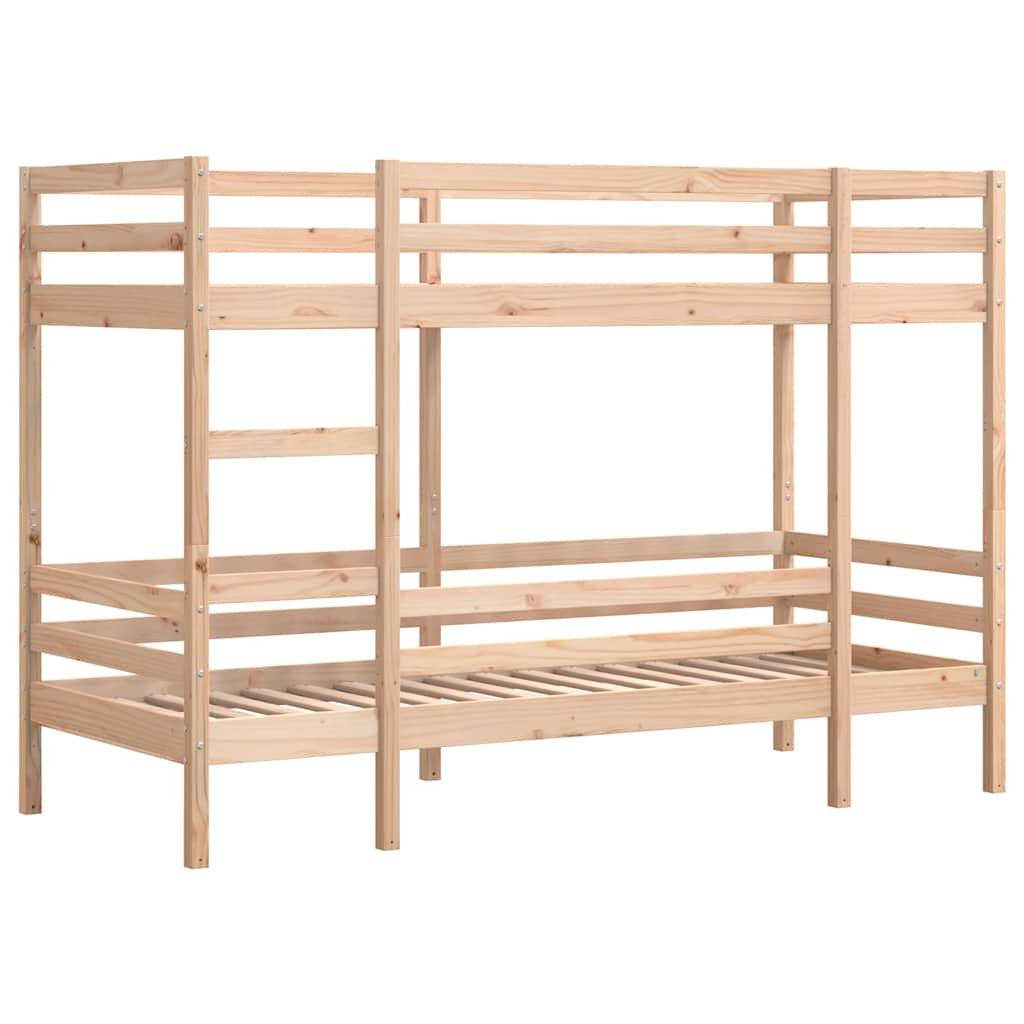 tömör fenyőfa emeletes ágy matrac nélkül 90 x 200 cm