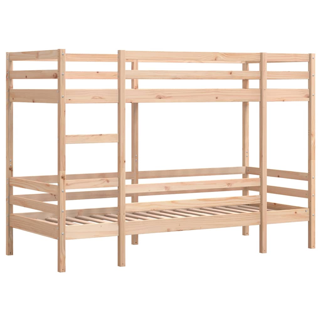 tömör fenyőfa emeletes ágy matrac nélkül 90 x 190 cm