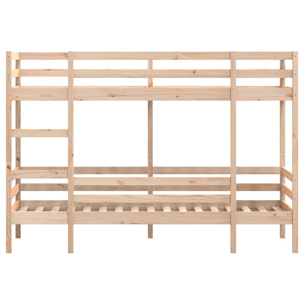 tömör fenyőfa emeletes ágy matrac nélkül 90 x 190 cm