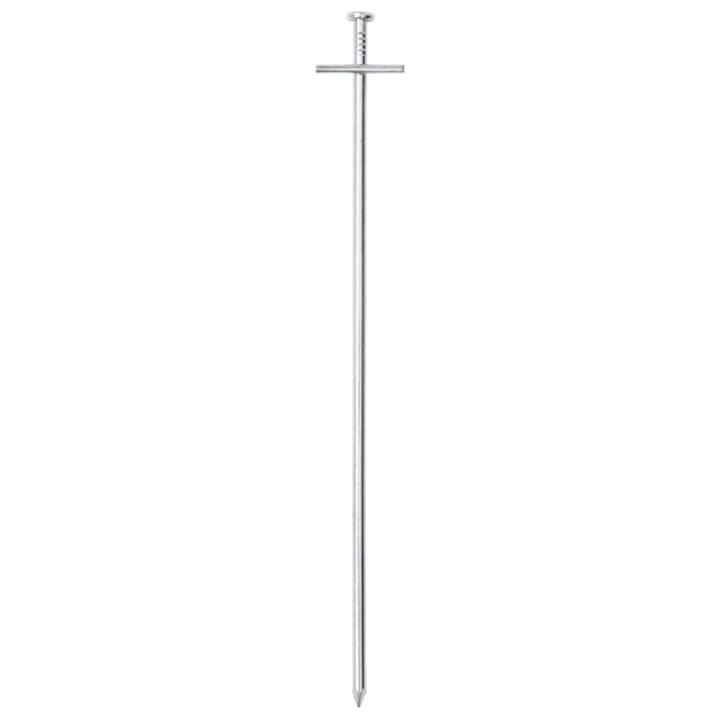 24 db horganyzott acél sátorcövek 29,5 cm Ø6 mm