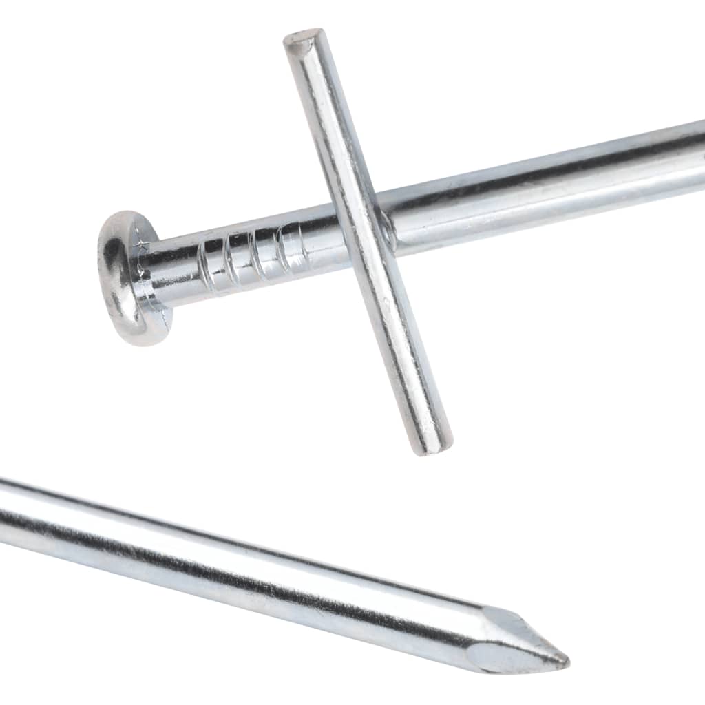 24 db horganyzott acél sátorcövek 29,5 cm Ø6 mm
