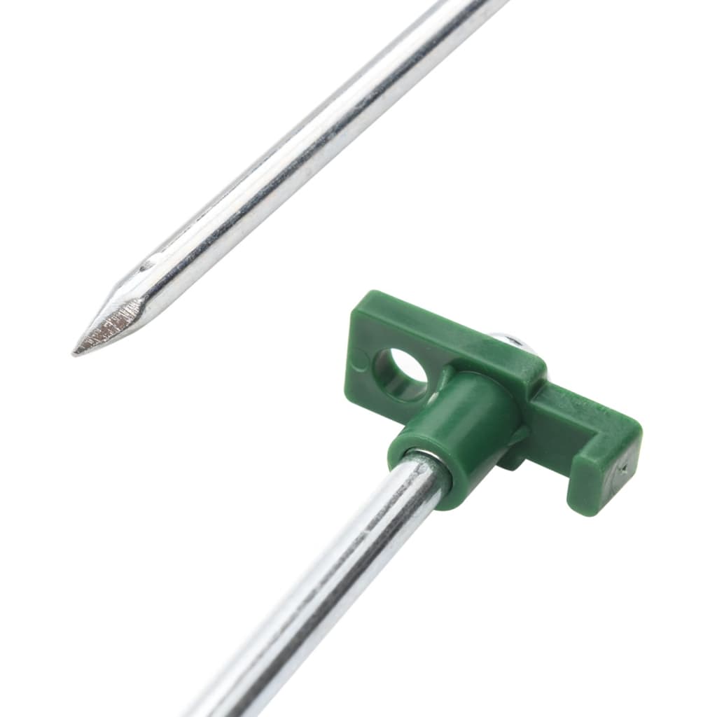 24 db horganyzott acél és PP sátorszeg 25 cm 7 mm