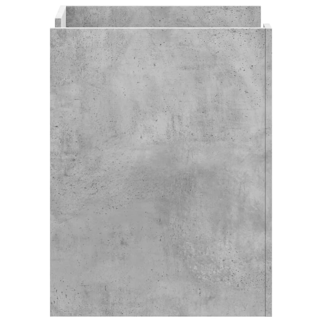 betonszürke szerelt fa éjjeliszekrény 45 x 50 x 65 cm