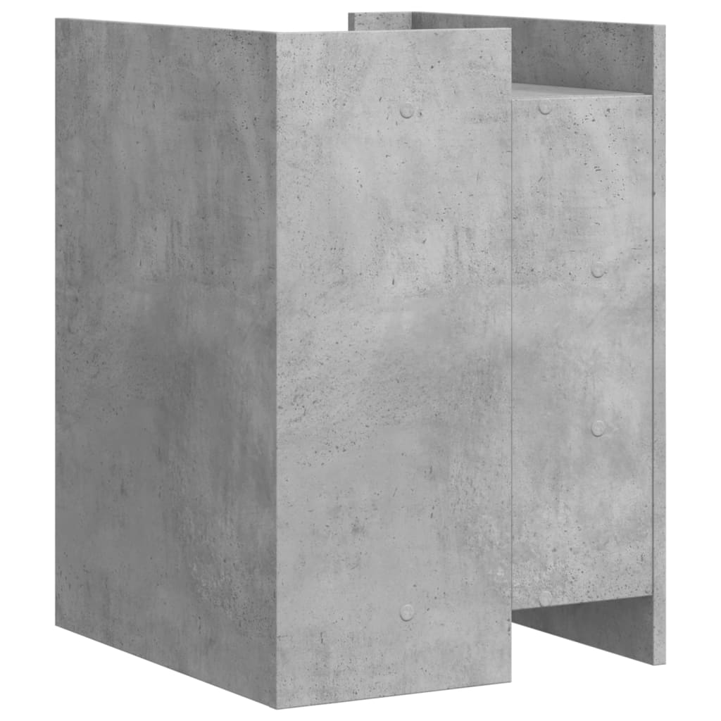 betonszürke szerelt fa éjjeliszekrény 45 x 50 x 65 cm