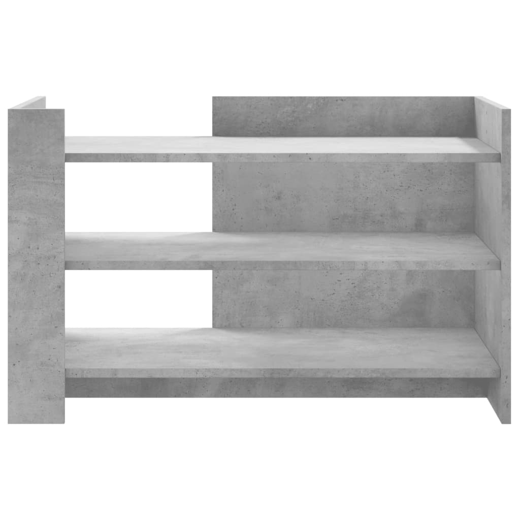 betonszürke szerelt fa dohányzóasztal 80 x 50 x 50 cm