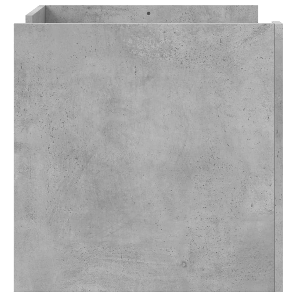 betonszürke szerelt fa dohányzóasztal 80 x 50 x 50 cm