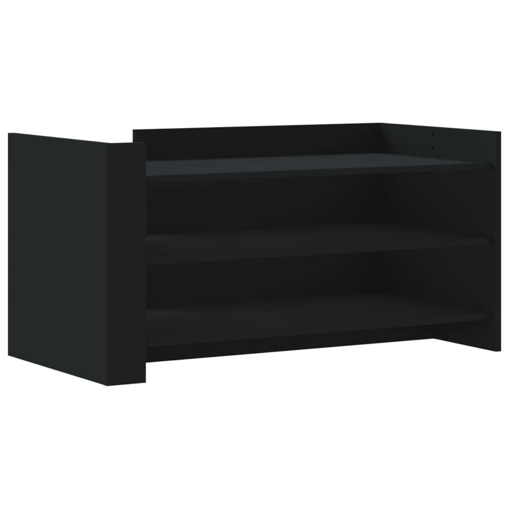 fekete szerelt fa dohányzóasztal 100 x 50 x 50 cm