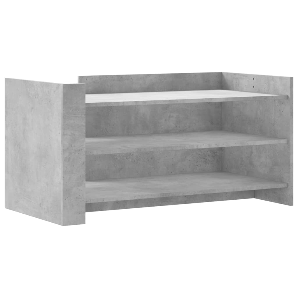 betonszürke szerelt fa dohányzóasztal 100 x 50 x 50 cm