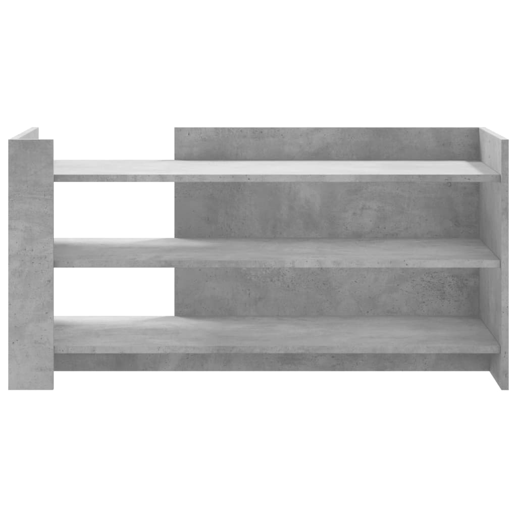 betonszürke szerelt fa dohányzóasztal 100 x 50 x 50 cm