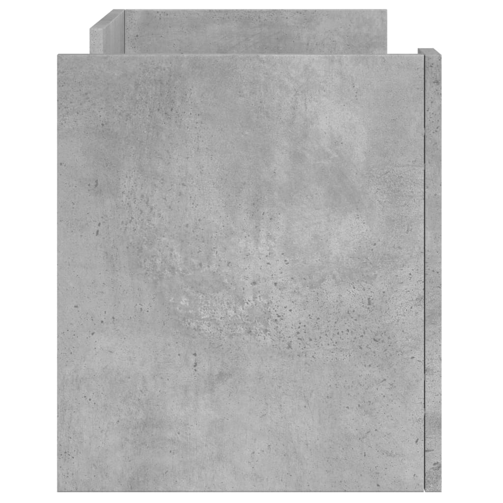 betonszürke szerelt fa TV-szekrény 80 x 35 x 40 cm