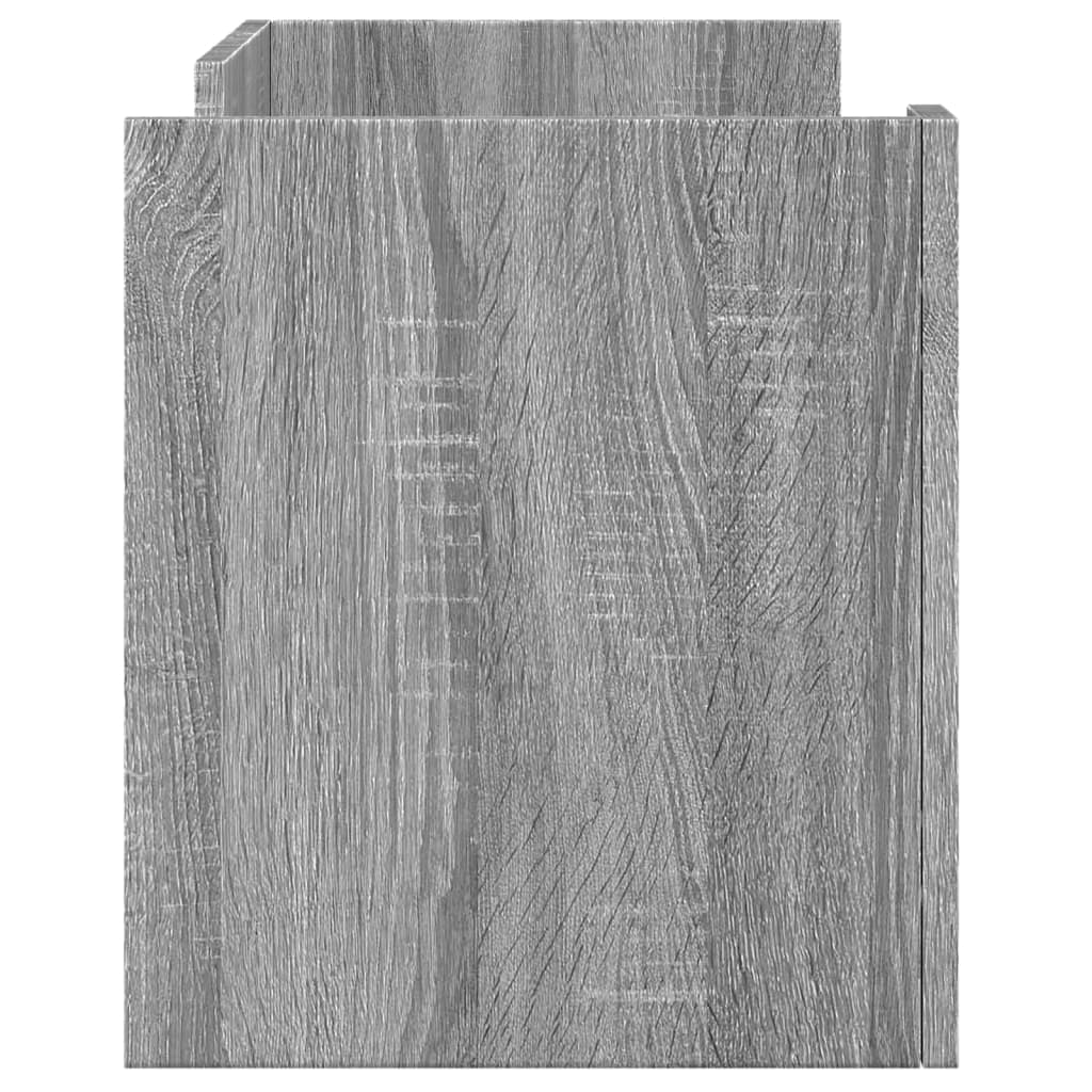 szürke sonoma színű szerelt fa TV-szekrény 80 x 35 x 40 cm