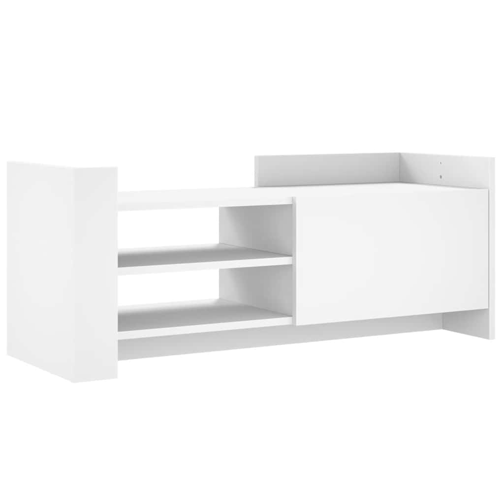 fehér szerelt fa TV-szekrény 100 x 35 x 40 cm