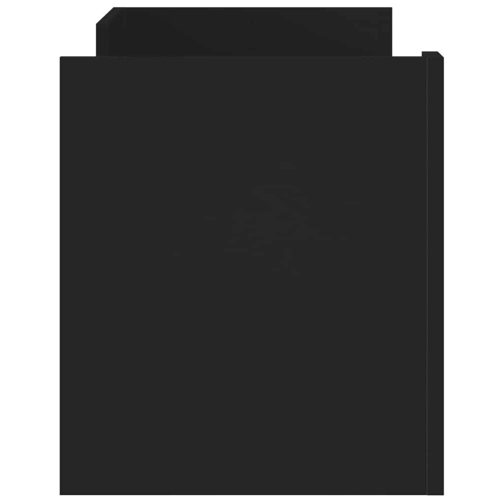 fekete szerelt fa TV-szekrény 100 x 35 x 40 cm
