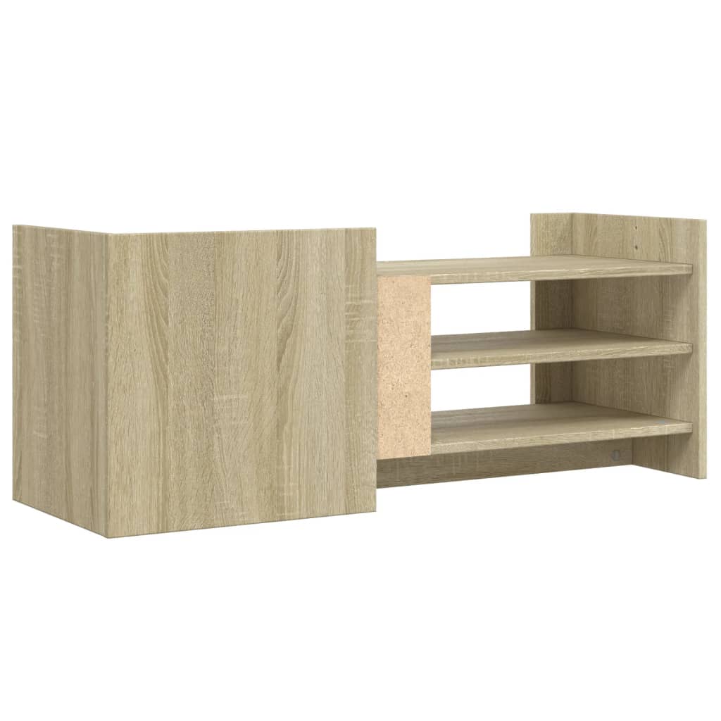 sonoma tölgyszínű szerelt fa TV-szekrény 100 x 35 x 40 cm