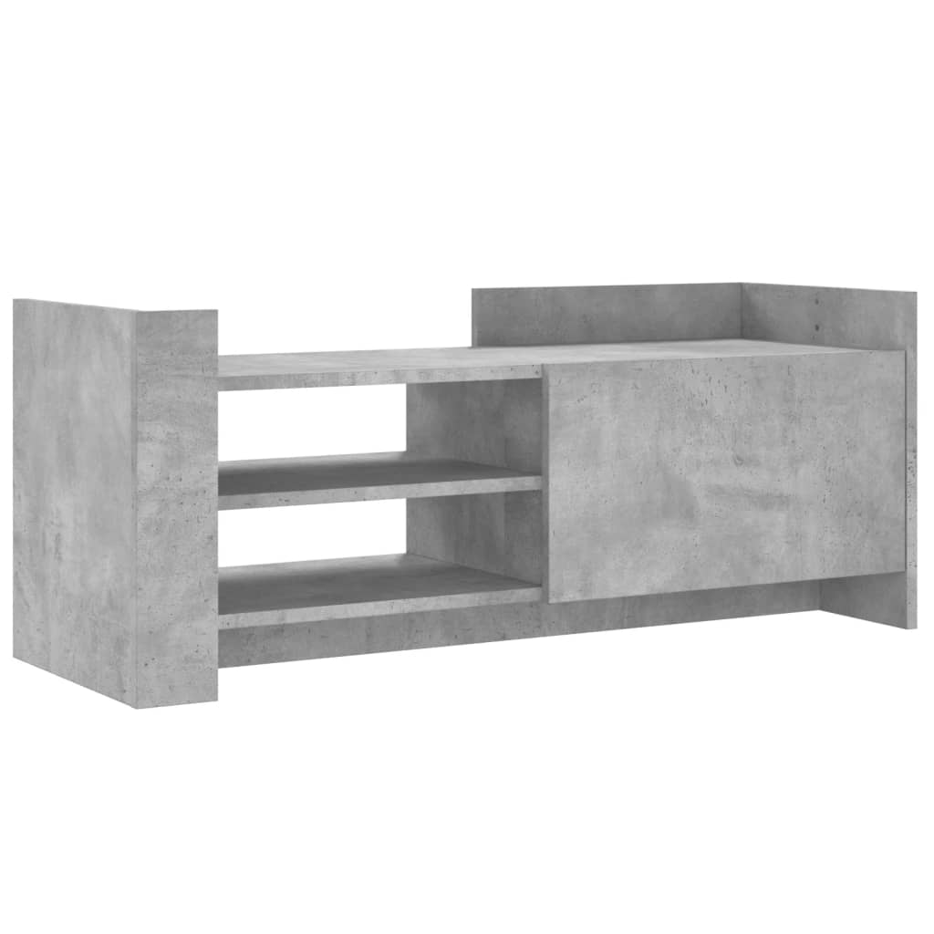 betonszürke szerelt fa TV-szekrény 100x35x40 cm