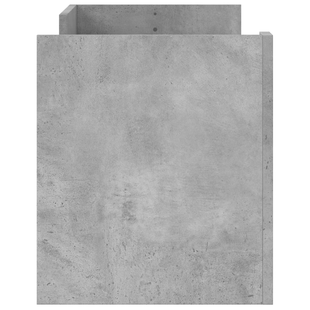 betonszürke szerelt fa TV-szekrény 100x35x40 cm