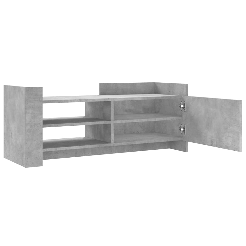 betonszürke szerelt fa TV-szekrény 100x35x40 cm