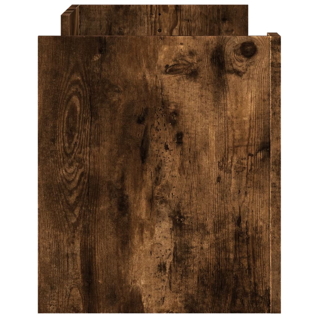 füstös tölgy színű szerelt fa TV-szekrény 100 x 35 x 40 cm