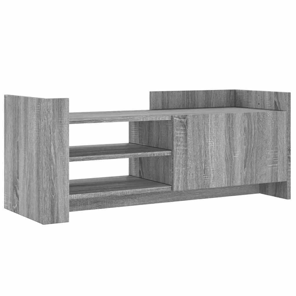 szürke sonoma színű szerelt fa TV-szekrény 100 x 35 x 40 cm