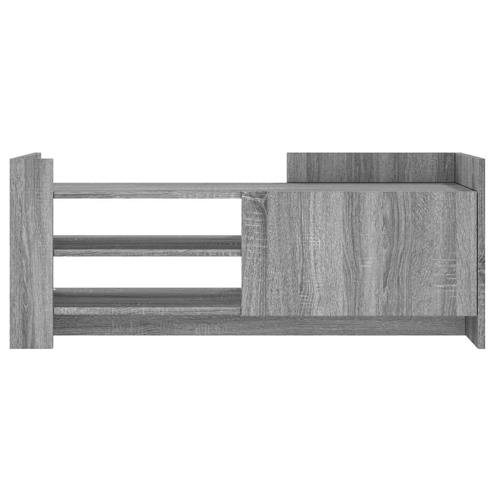 szürke sonoma színű szerelt fa TV-szekrény 100 x 35 x 40 cm