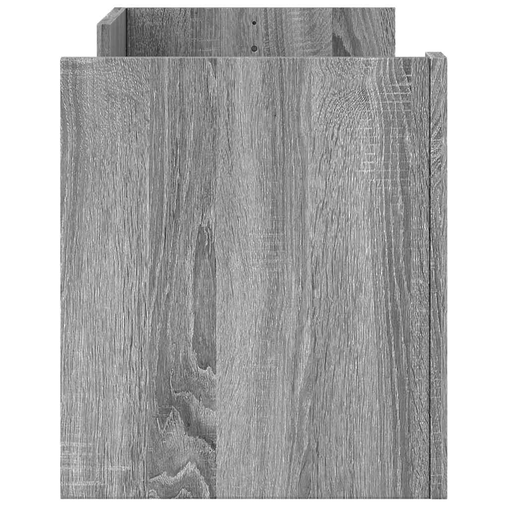 szürke sonoma színű szerelt fa TV-szekrény 100 x 35 x 40 cm