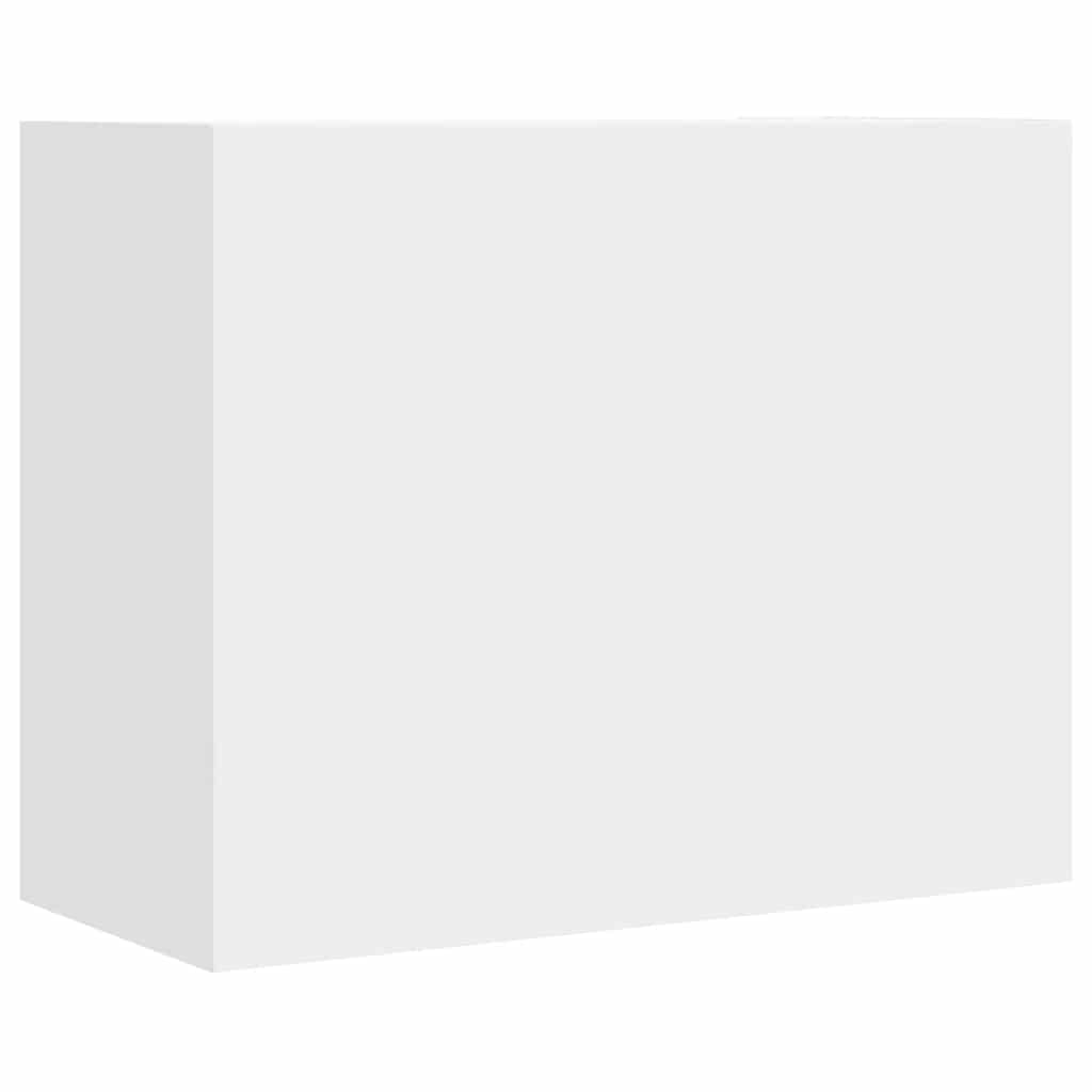 fehér szerelt fa faliszekrény 75 x 35 x 60 cm