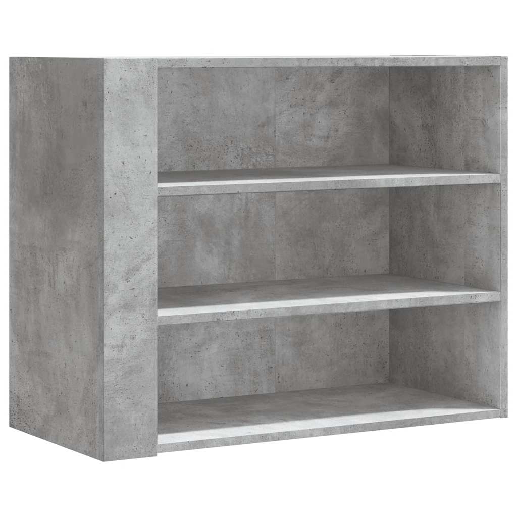 betonszürke szerelt fa faliszekrény 75 x 35 x 60 cm