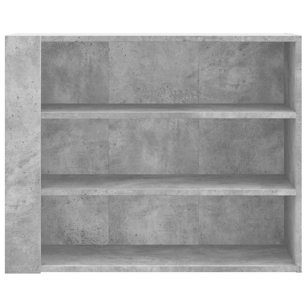 betonszürke szerelt fa faliszekrény 75 x 35 x 60 cm