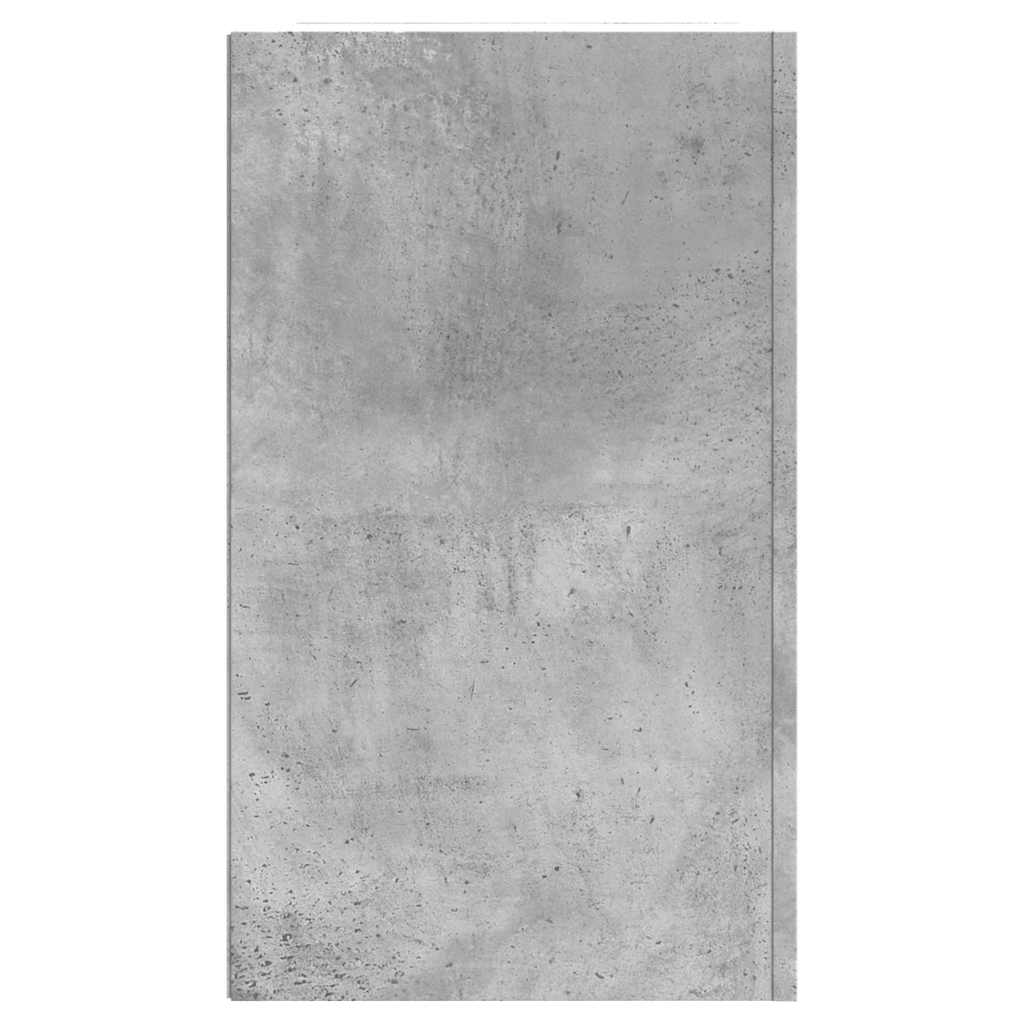 betonszürke szerelt fa faliszekrény 75 x 35 x 60 cm