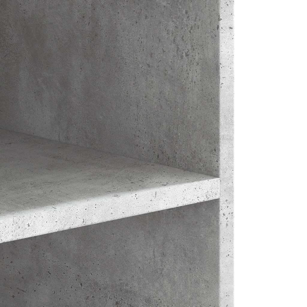 betonszürke szerelt fa faliszekrény 75 x 35 x 60 cm