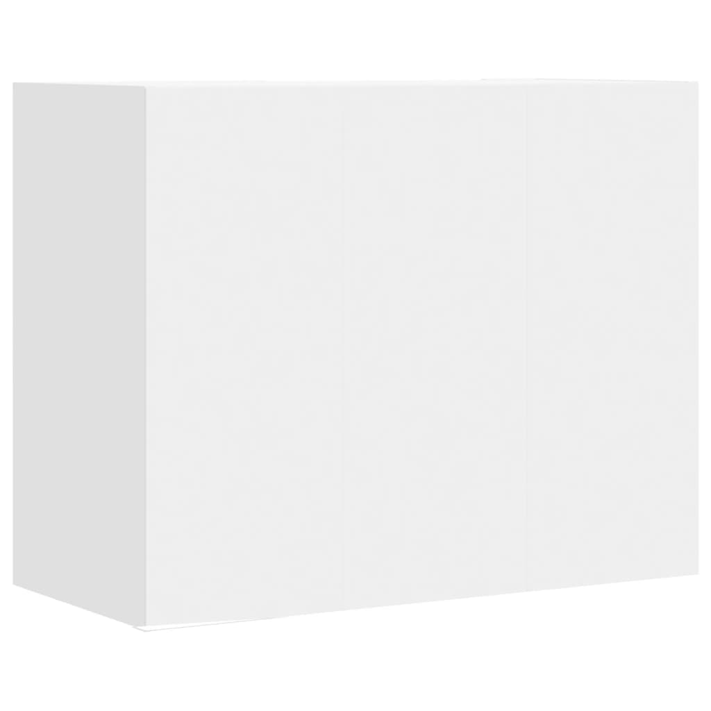 fehér szerelt fa faliszekrény 75 x 35 x 60 cm