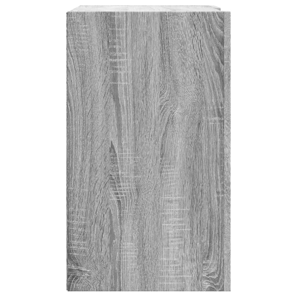 szürke sonoma színű szerelt fa faliszekrény 75 x 35 x 60 cm