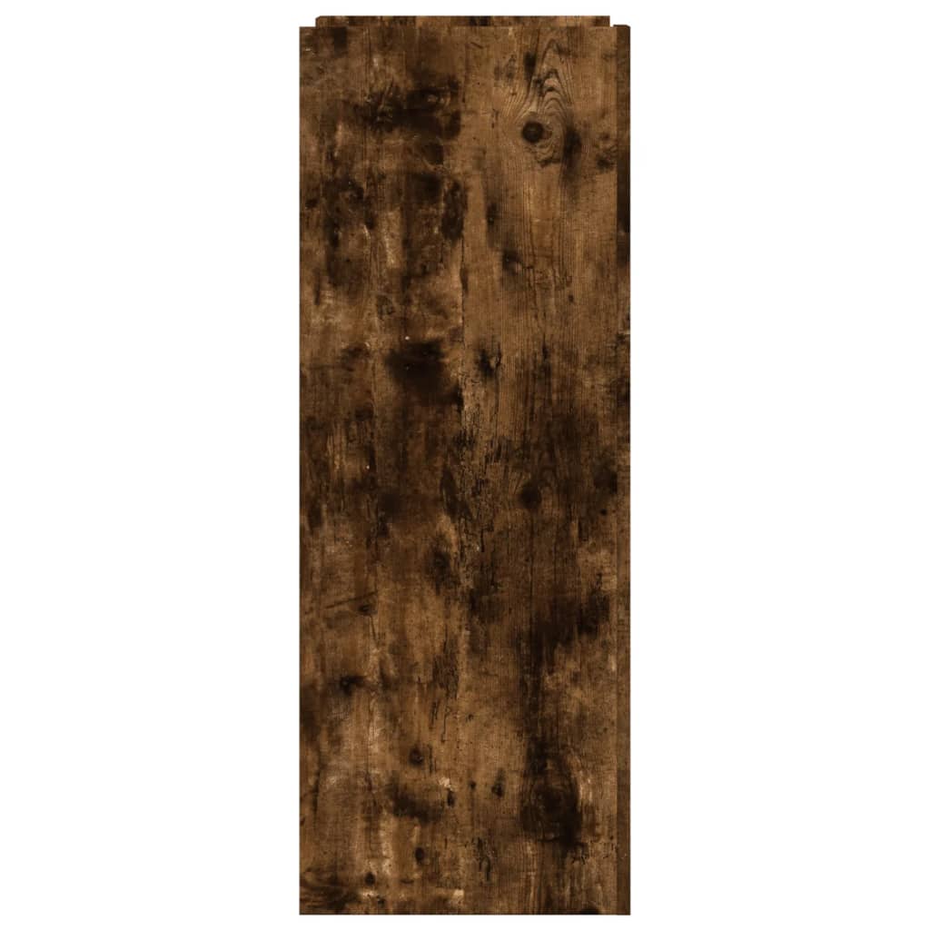 füstös tölgy színű szerelt fa cipőszekrény 74,5 x 37,5 x 100 cm