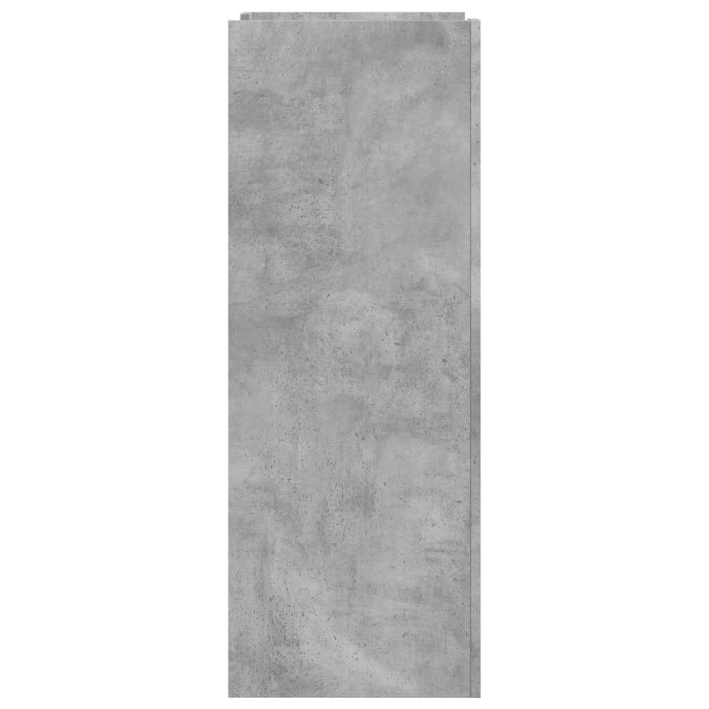 betonszürke szerelt fa cipősszekrény 52 x 37,5 x 100 cm