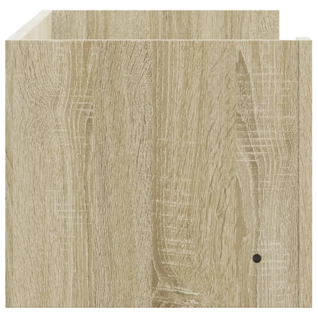 sonoma tölgy színű szerelt fa fali polc 100 x 35 x 30,5 cm