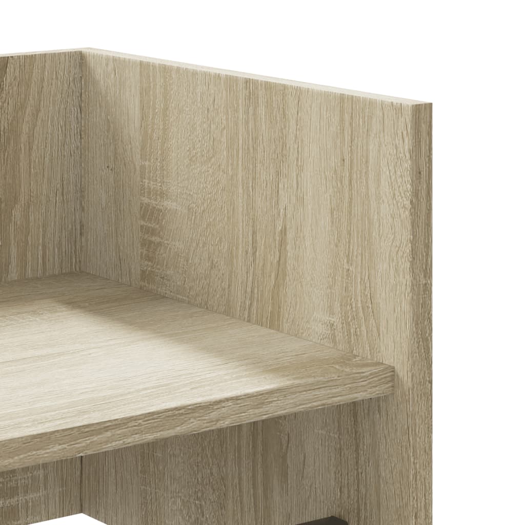 sonoma tölgy színű szerelt fa fali polc 100 x 35 x 30,5 cm
