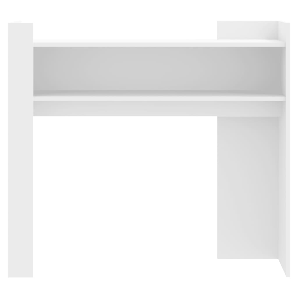 fehér szerelt fa tálalóasztal 100 x 35 x 90 cm