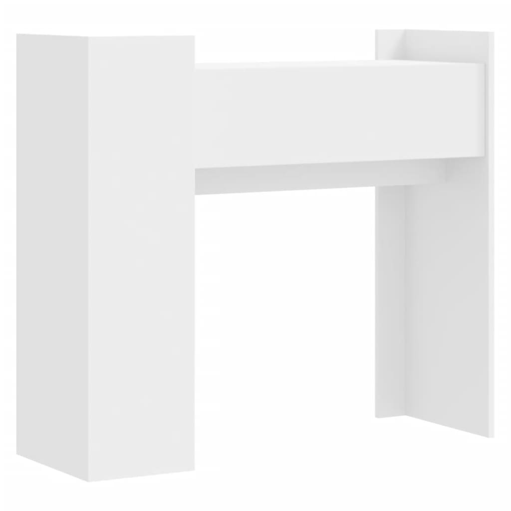fehér szerelt fa tálalóasztal 100 x 35 x 90 cm