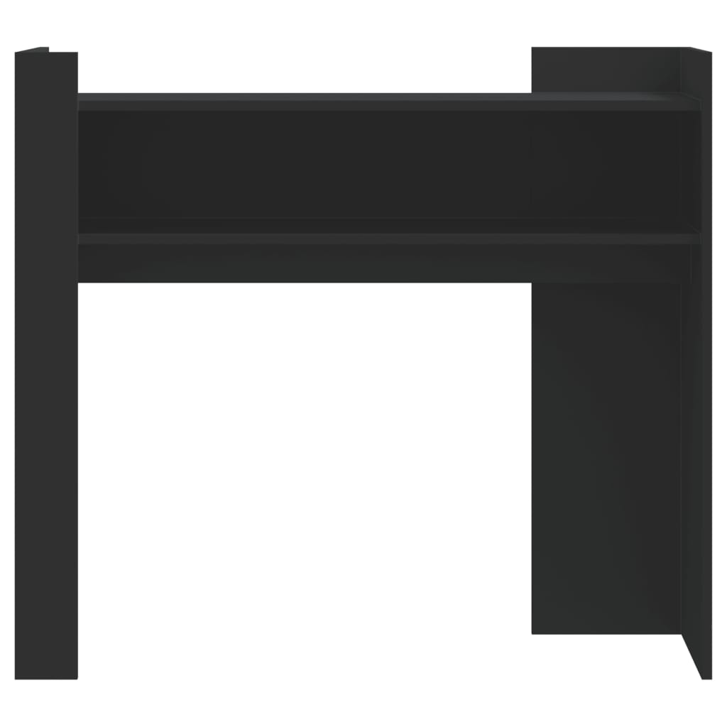 fekete szerelt fa tálalóasztal 100x35x90 cm