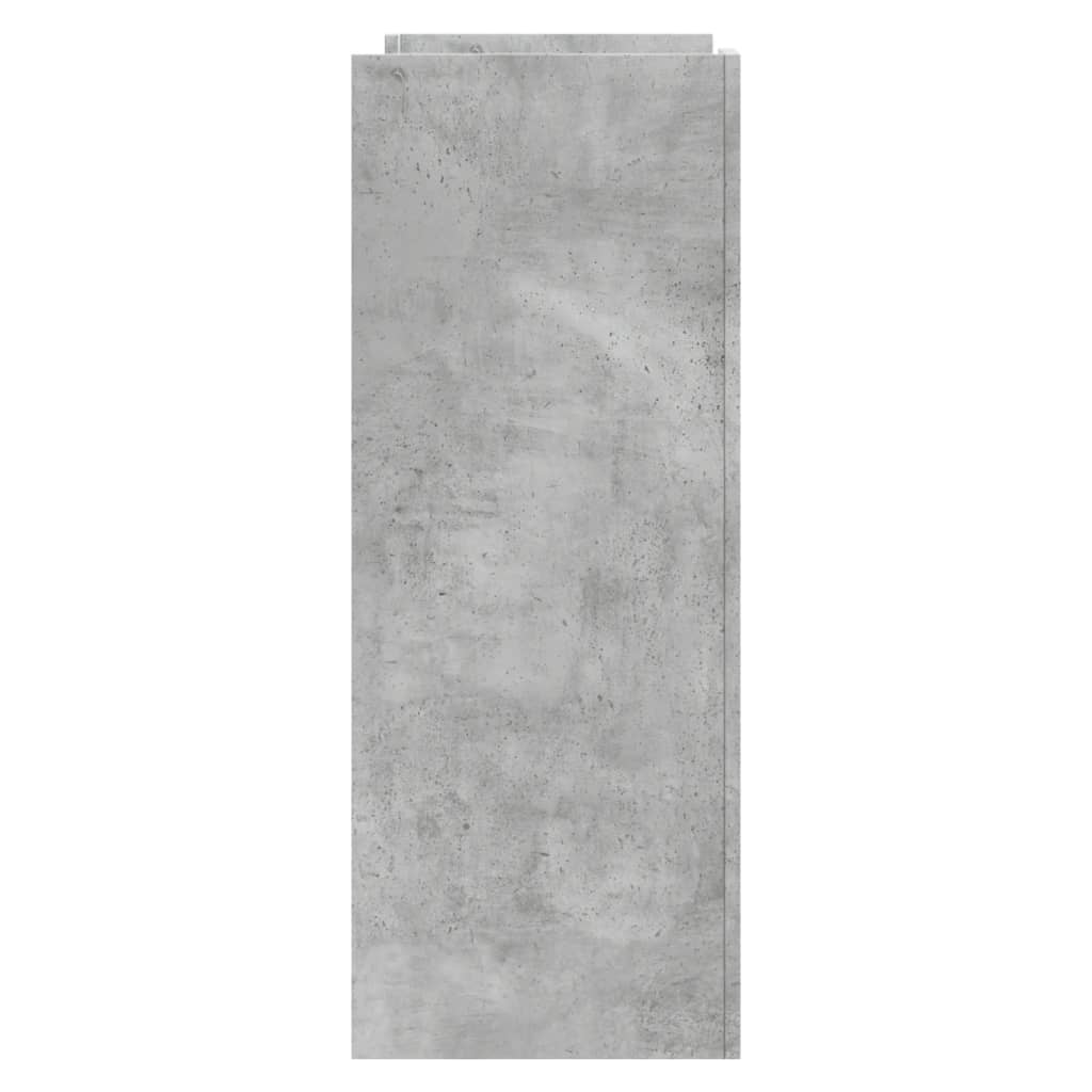 betonszürke szerelt fa tálalóasztal 100x35x90 cm