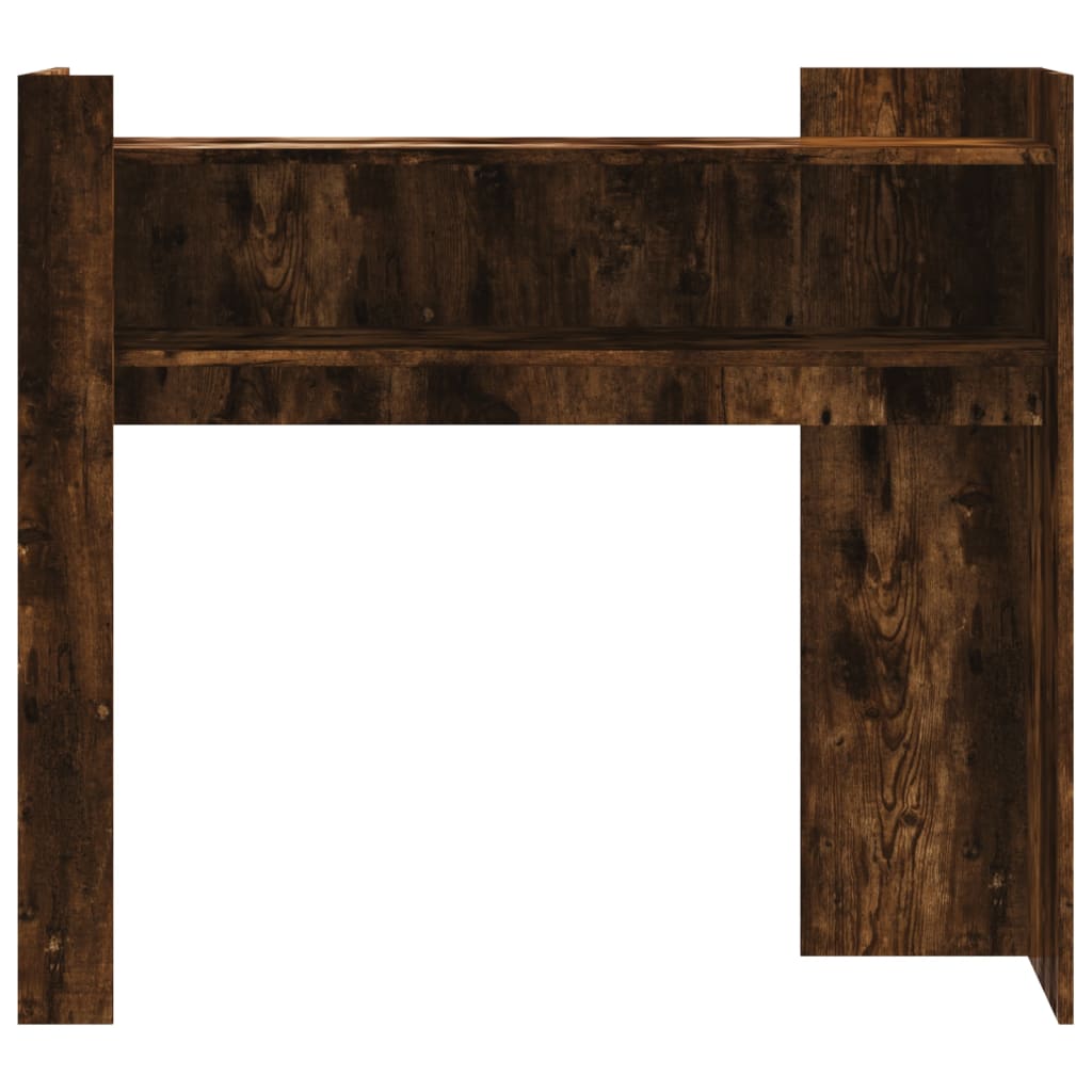 füstös tölgy színű szerelt fa tálalóasztal 100x35x90 cm