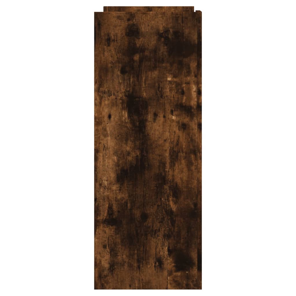 füstös tölgy színű szerelt fa tálalóasztal 100x35x90 cm