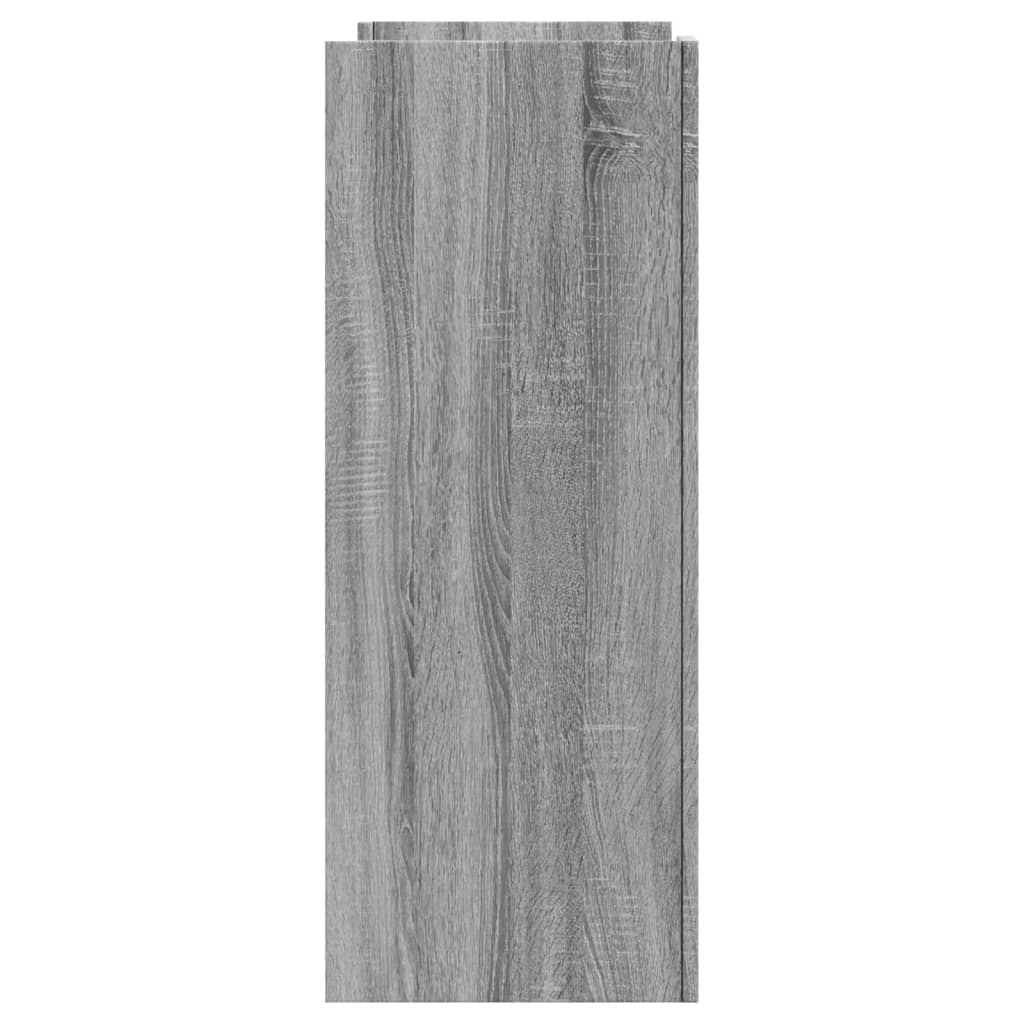 szürke sonoma színű szerelt fa tálalóasztal 100x35x90 cm