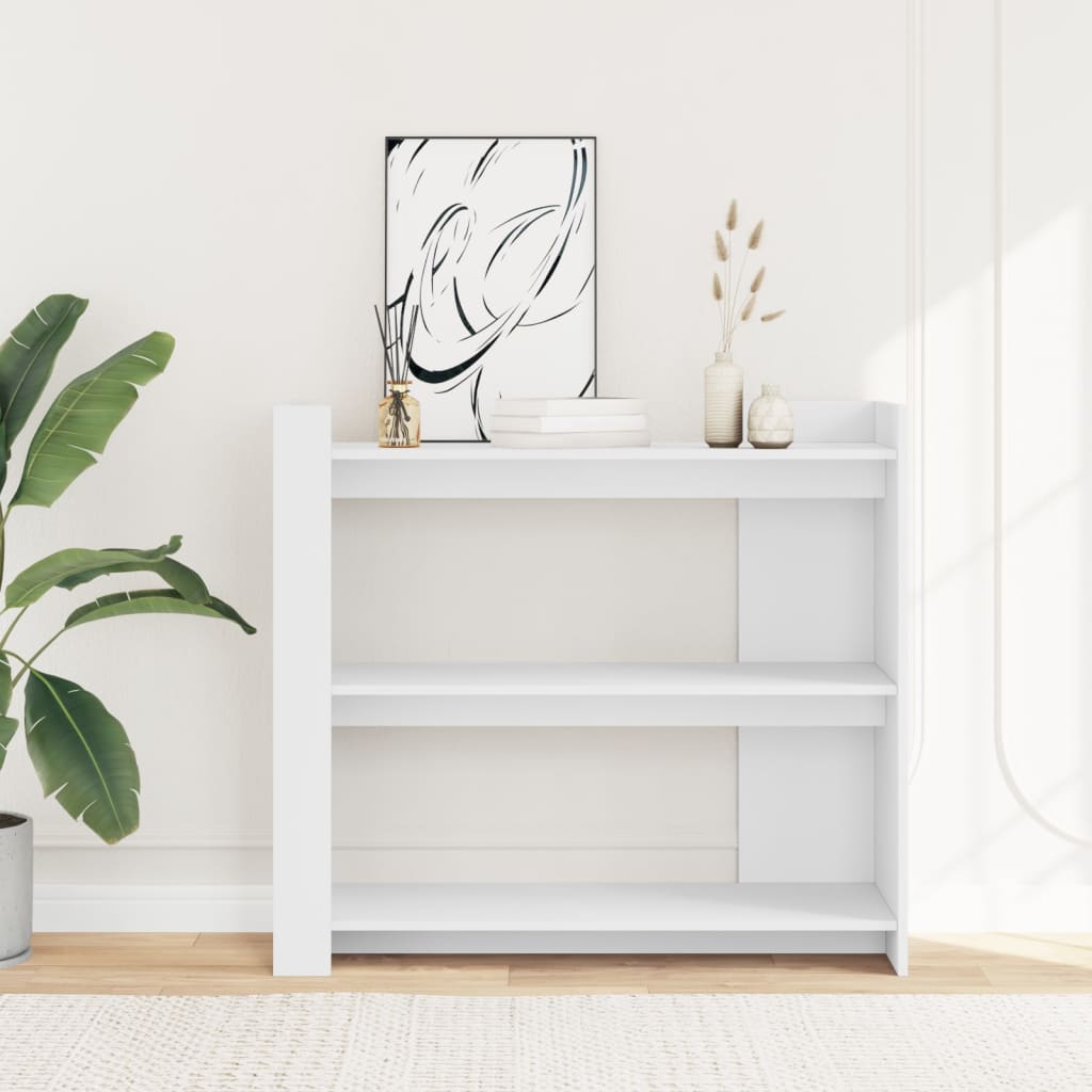 fehér szerelt fa tálalóasztal 100 x 35 x 90 cm