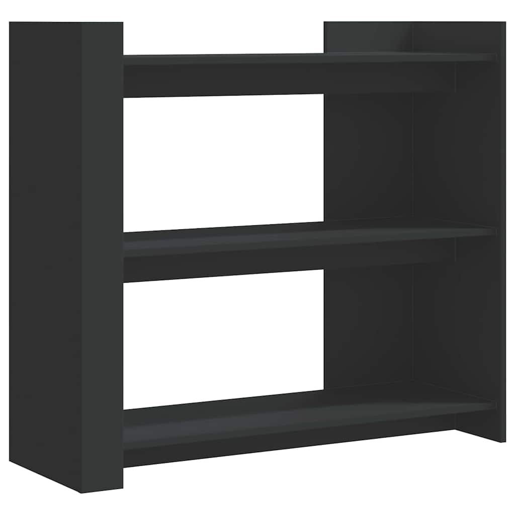 fekete szerelt fa tálalóasztal 100x35x90 cm